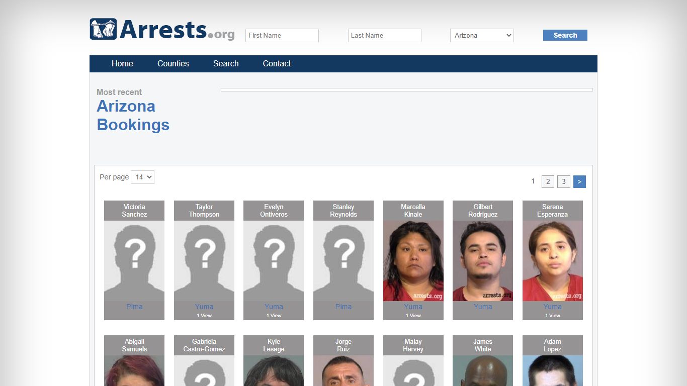 Arizona Arrests and Inmate Search